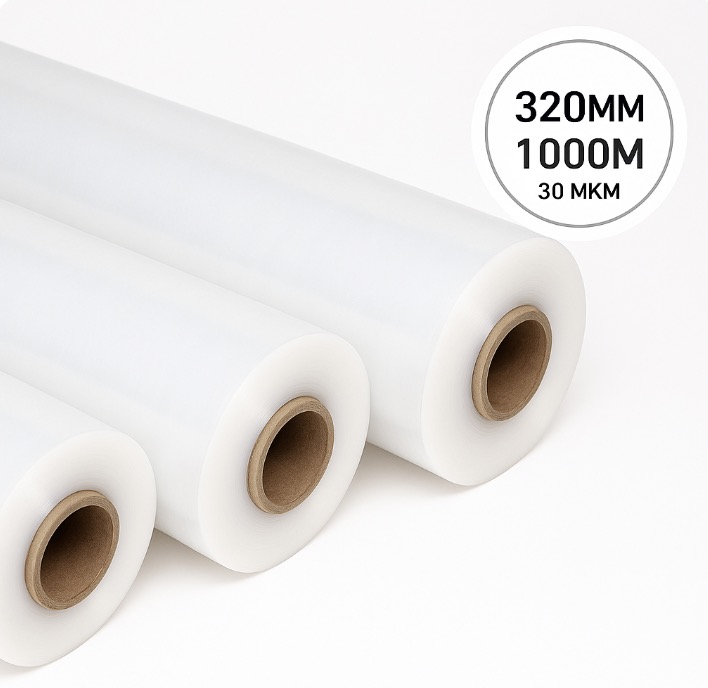 Плівка рулонна TOSHEN, 320 мм, 1000 м, 30 мкм, глянець Digital (000013483)